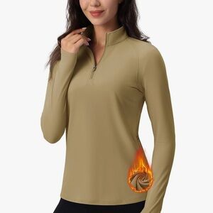 NWT TACVASEN Women's Khaki Pullover Workout Jacket